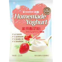 Strawberry taste DIY homemade yogurt